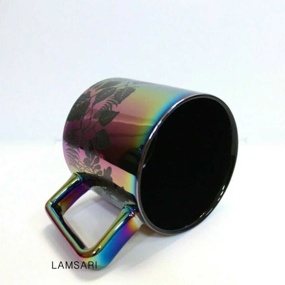 Starbucks Fall 2020 Iridescent Black Roses Coffee Mug Cup